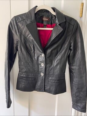 Danier Black Leather Blazer